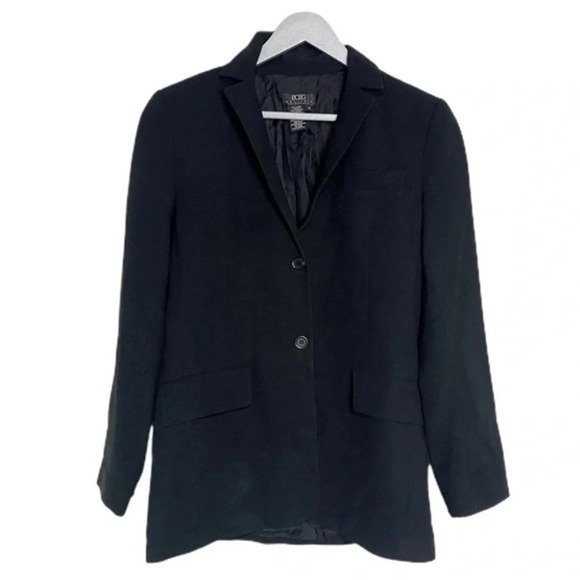 BCBGMAXAZRIA 4 Black 2 button blazer with front‎ pockets - Picture 1 of 5
